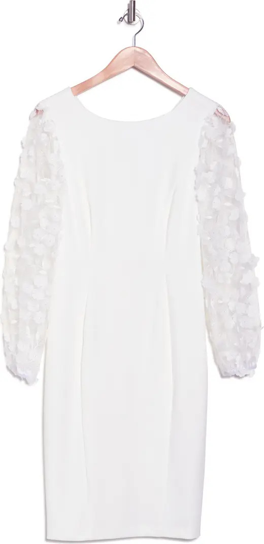 Floral Appliqué Long Sleeve Dress | Nordstrom Rack