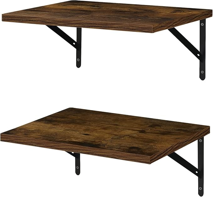 SUPERJARE Wall Mounted Floating Shelves, Set of 2, Wide Display Ledges, 11.8 Inch Deep, Large Sto... | Amazon (US)