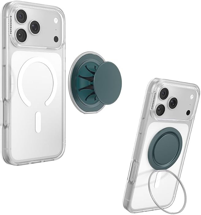 PopSockets Low-Pro Grip for MagSafe, Thin Profile- Teal | Amazon (US)
