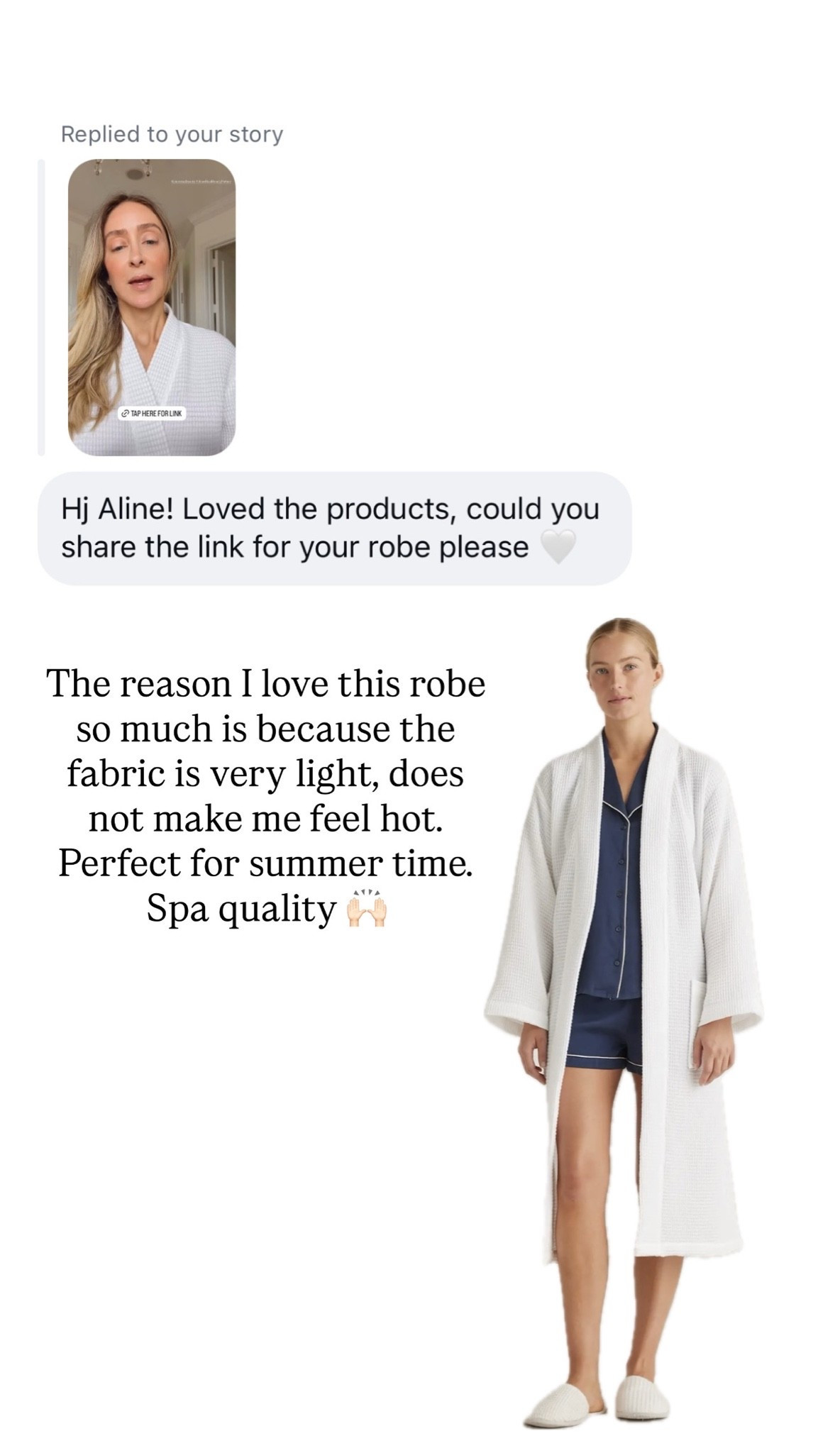 I absolutely love this robe, 100% cotton, very light, perfect for summer, amazing quality

#LTKU #LTKootd #LTKSeasonal