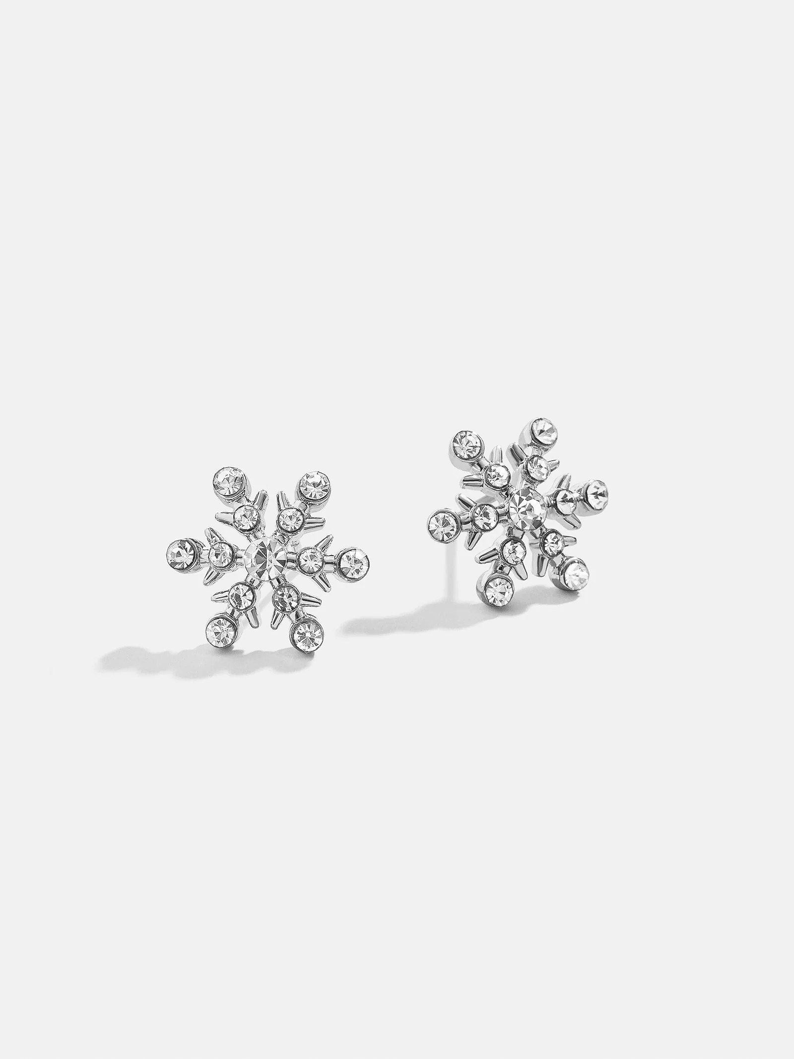 Snowflake Earrings - Snowflake Delicate Stud Earrings | BaubleBar (US)