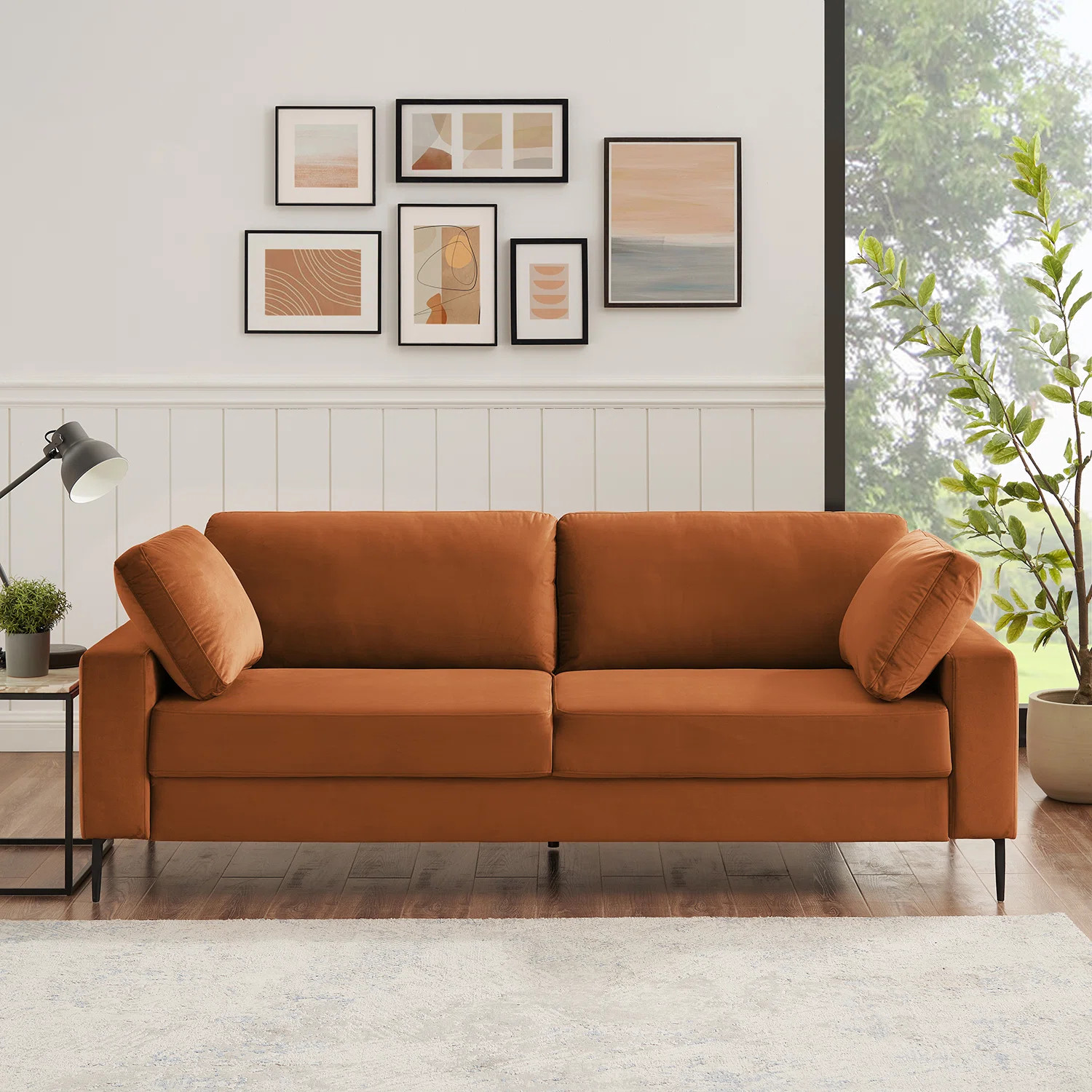 Corrigan Studio® Jeses MINIMORE Modern Style Etta 84.3" Mid-Century Modern Design Sofa & Reviews... | Wayfair North America