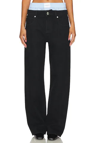 Alexander Wang Balloon Jean Prestyle Boxer in Washed Black from Revolve.com | Revolve Clothing (Global)