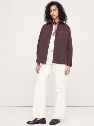 The Oversized Denim Shirt | Banana Republic (US)