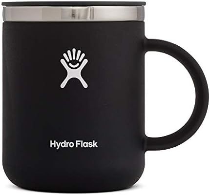 Hydro Flask 12 oz Travel Coffee Mug - Stainless Steel & Vacuum Insulated - Press-In Lid - Black | Amazon (US)