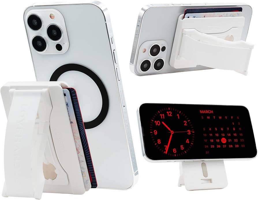 LOVEHANDLE Phone Wallet with Kickstand and Adapter Ring for MagSafe, Phone Card Holder, Wireless ... | Amazon (US)