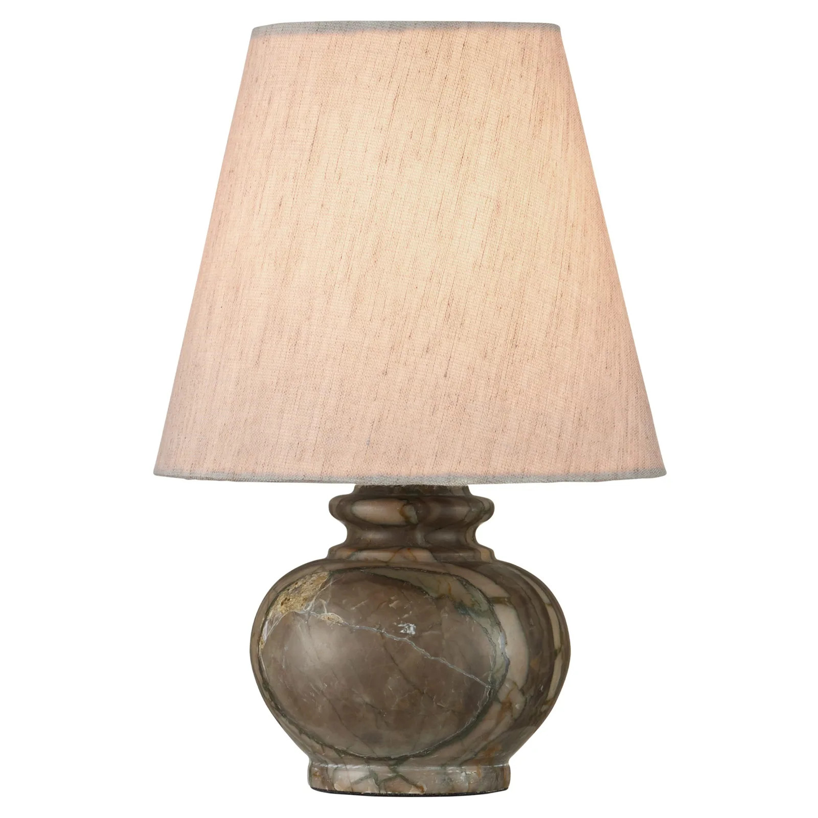 Pemrose Traditional Natural Green Marble Mini Bedside Table Lamp | Kathy Kuo Home