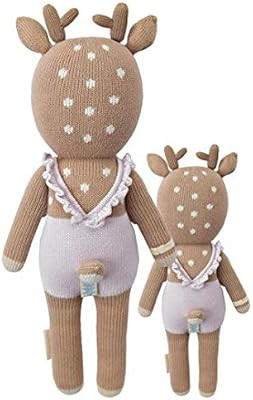 CUDDLE + KIND Violet The Fawn Little 13" Hand-Knit Doll – 1 Doll = 10 Meals, Fair Trade, Heirlo... | Amazon (US)