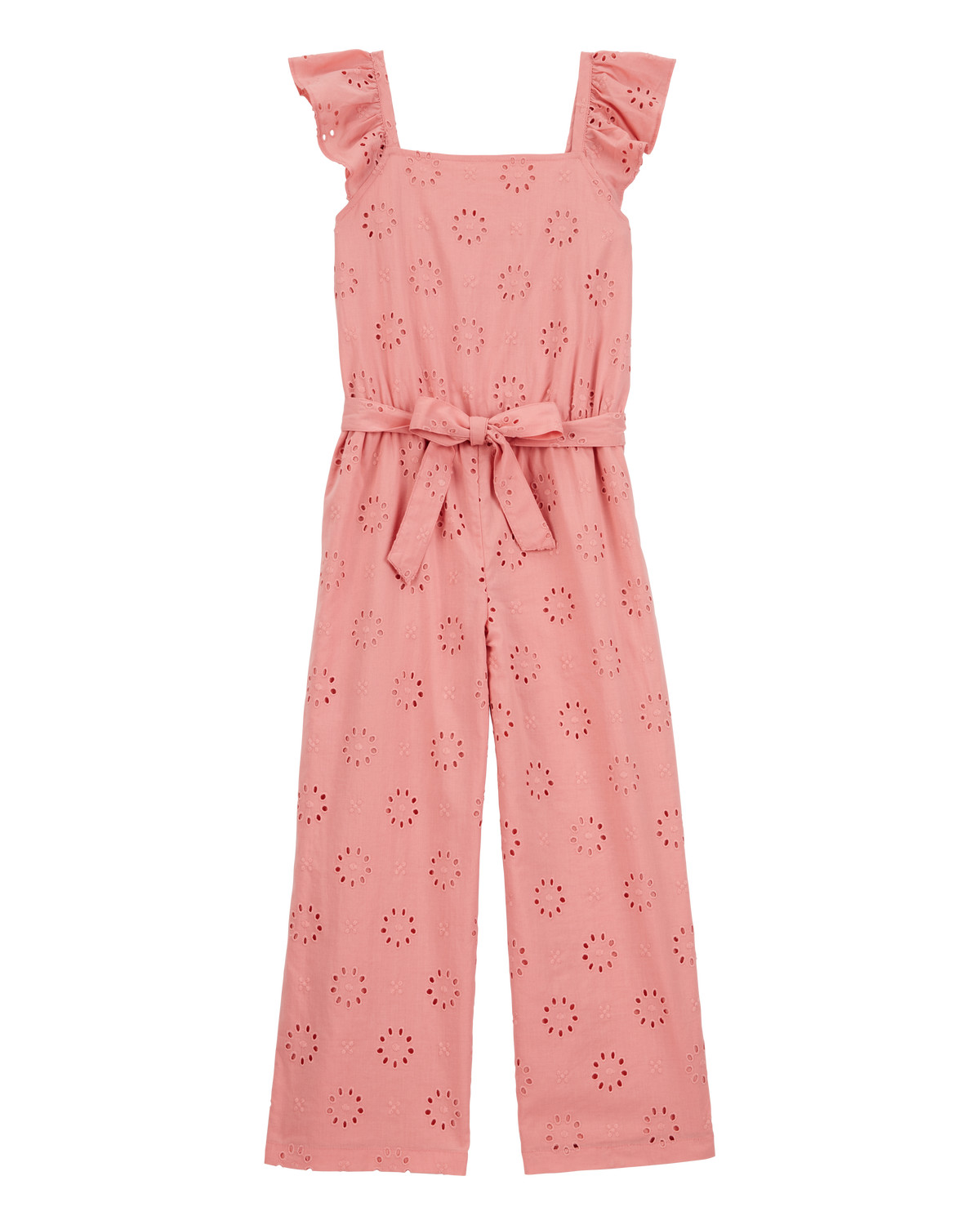 Kid Eyelet Tie-Front Jumpsuit - Pink - Carter's | Carter's | Carter's Inc