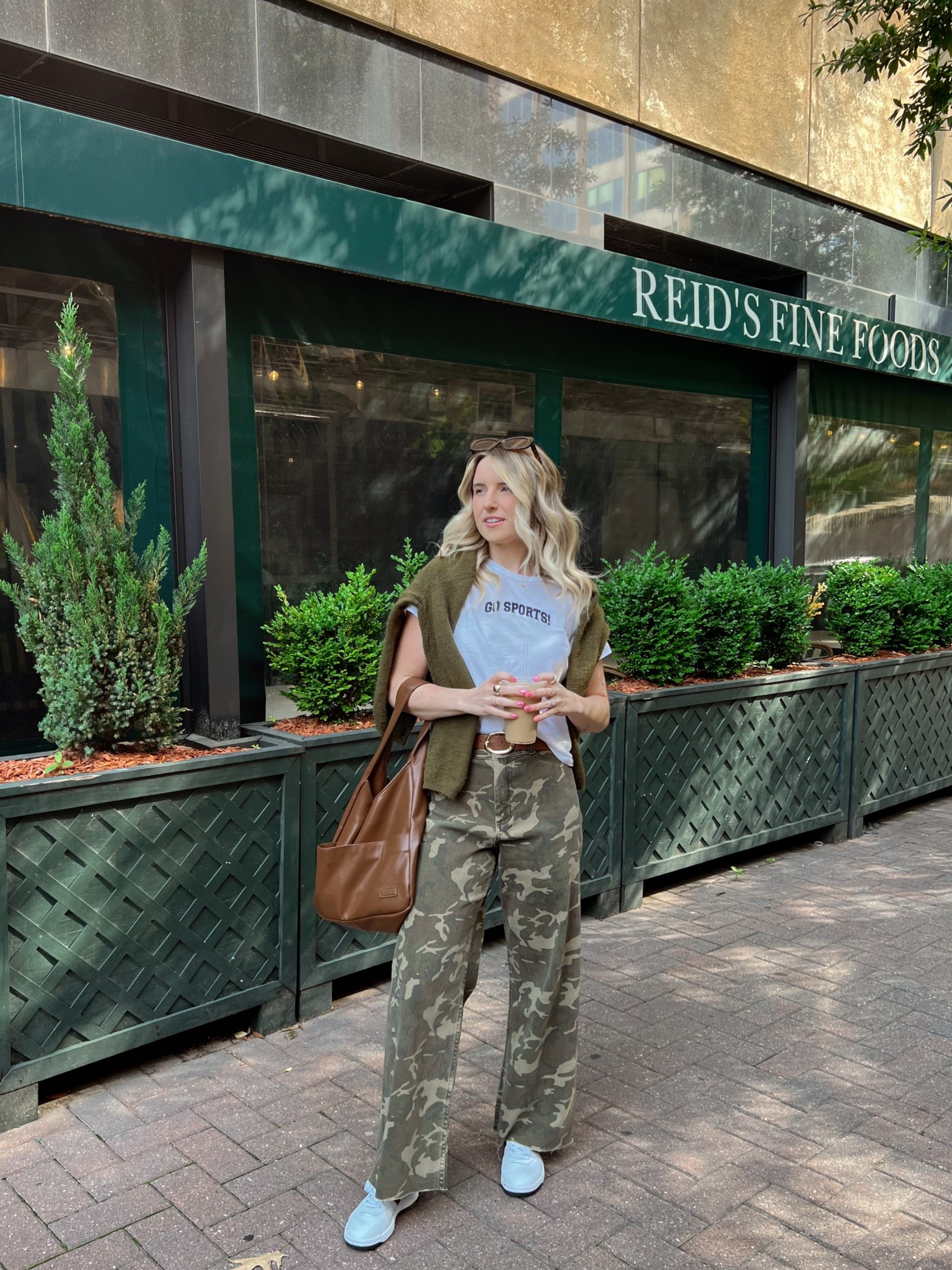 Wearing a casual fall outfit with camo pants and a graphic tee for an easy game day look. Styled with neutral tones, cozy layers, and street style vibes, this outfit is perfect for tailgating, weekend errands, or grabbing coffee with friends. Giving effortless cool girl energy with a touch of sporty chic. Think comfy, cute, and trending now—ideal inspo for transitional weather outfits and everyday style aesthetics.

#LTKSaleAlert #LTKFindsUnder100 #LTKFindsUnder50