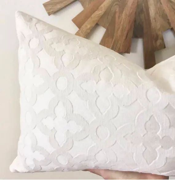 Quatrefoil Pillow Cover - White - Decorative Pillow - More Sizes | Etsy (US)