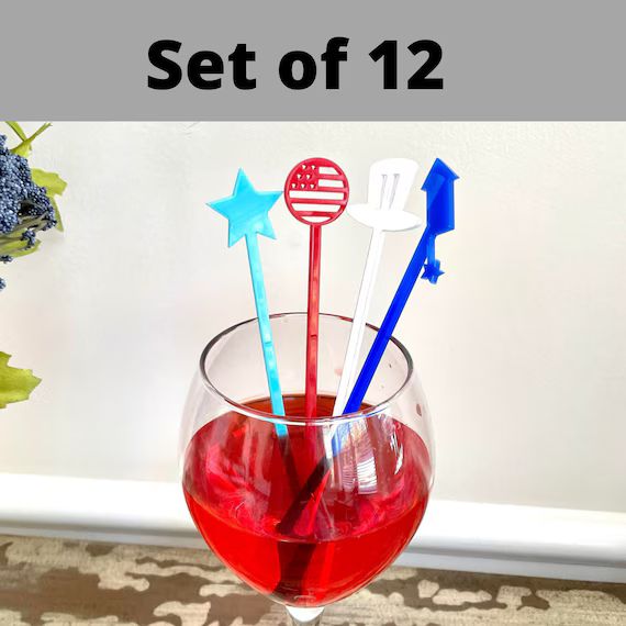 4th of july party decorations, 4th of july party favors, memorial day, summer party favors, patri... | Etsy (US)