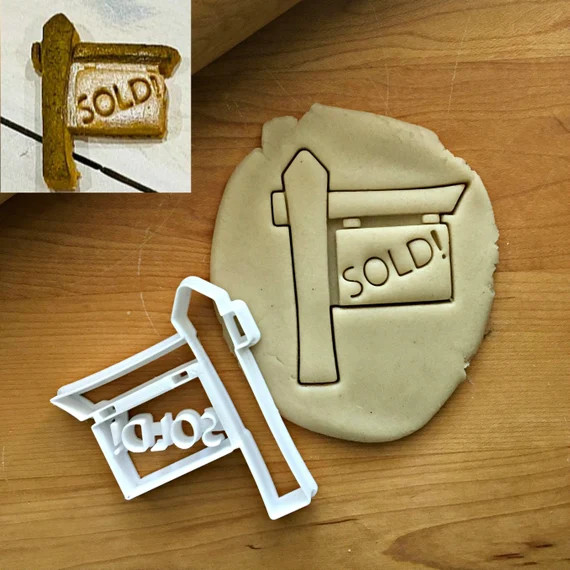 Sold Sign Cookie Cutter/Multi-Size/Dishwasher Safe Available | Etsy | Etsy (US)