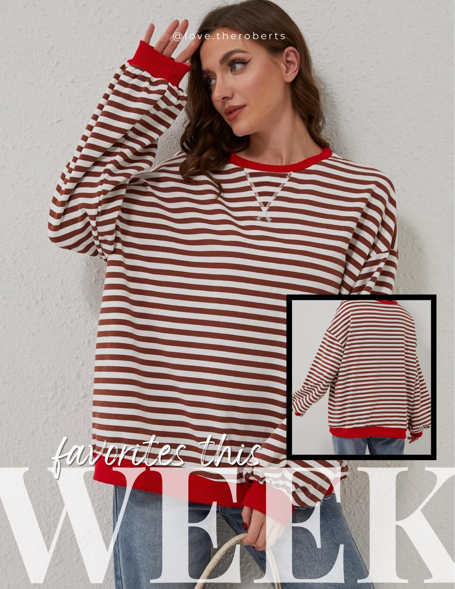Trending fall Amazon sweater on sale!! This one is my fave color 😍 I stayed true to size for a slightly oversized fit. If you want a really oversized fit size up from your normal size ❤️ free people dupe looked alike sweater 

#LTKFallSale #LTKSaleAlert #LTKStyleTip