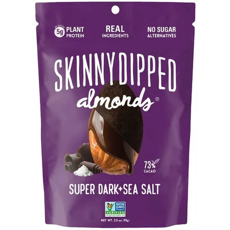 Skinny Dipped Almonds Super Dark Chocolate Plus Sea Salt Dipped Almonds 3.5 Ounce -- 10 per case. | Walmart (US)