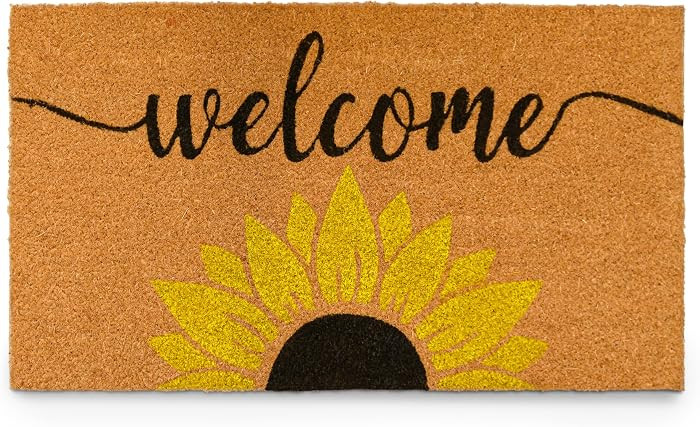MAINEVENT Sunflower Welcome Mat 30x17 Inch, Spring Door Mat Outdoor, Summer Doormat W/Non-Slip PV... | Amazon (US)