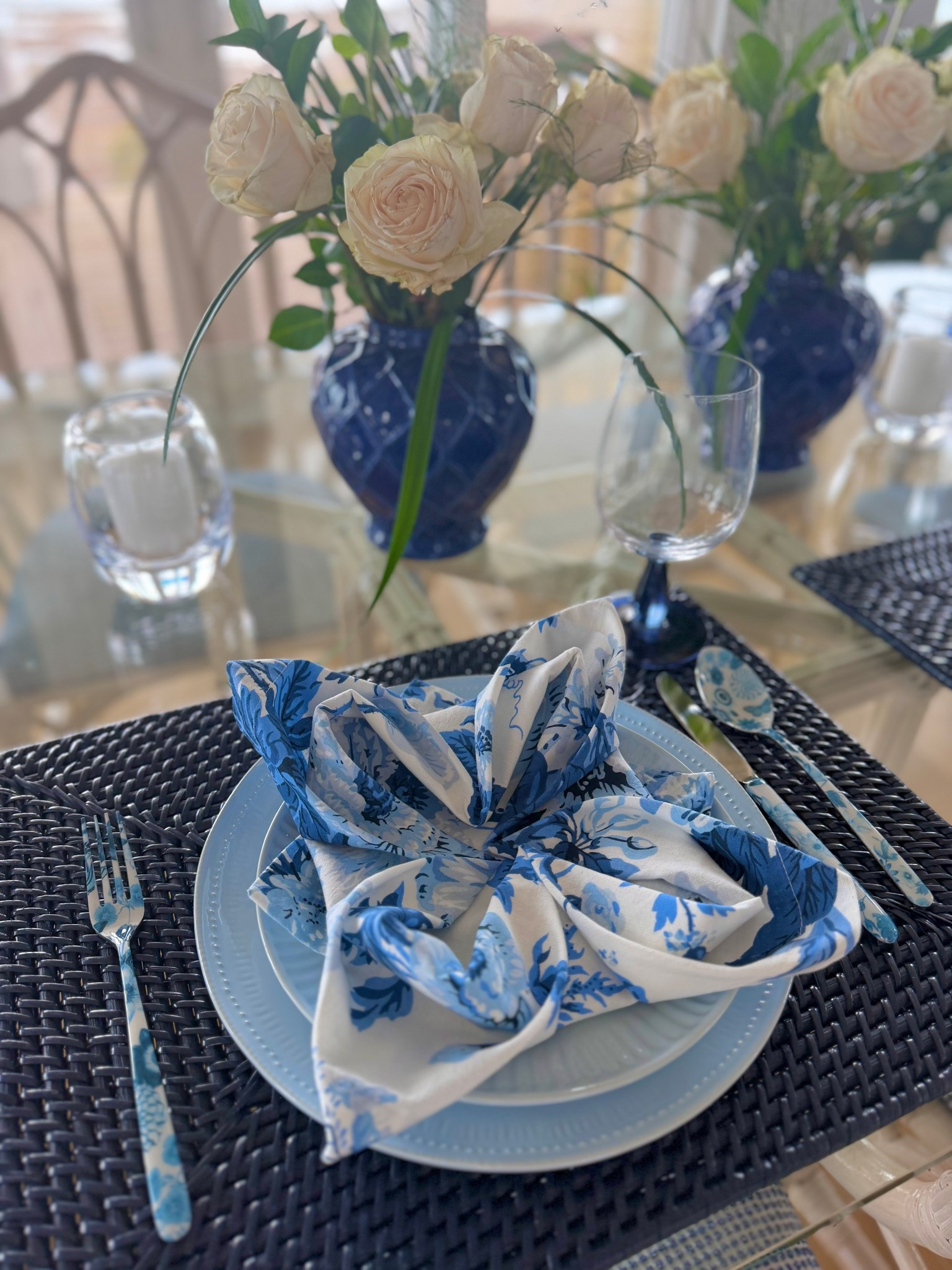 The prettiest Spring Blues Tablescape with Timeless Selections- Always press uour linens for a finished look 💙

#LTKSeasonal #LTKSaleAlert #LTKHome