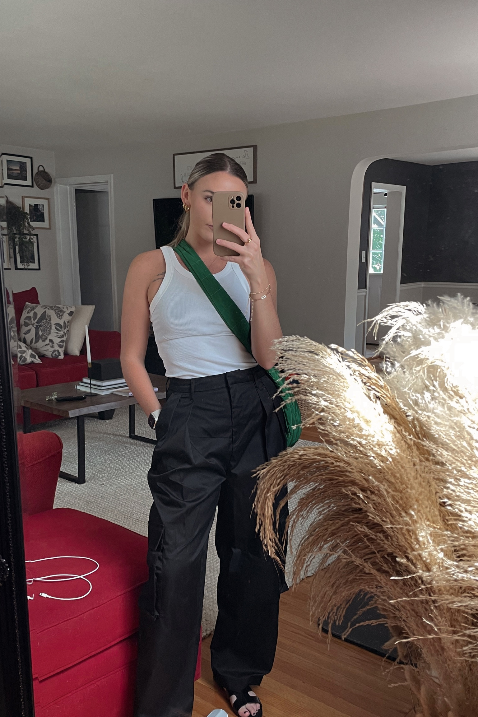 H&M little spree! Casual Saturday outfit 💚

Cargo pants, comfy outfit, casual outfit 

#LTKunder50 #LTKunder100 #LTKstyletip