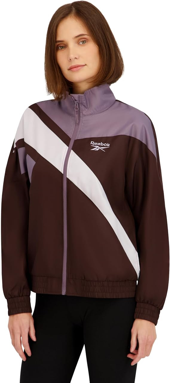 Reebok Women's Polar Fleece Lined Windbreaker Jacket | Amazon (US)