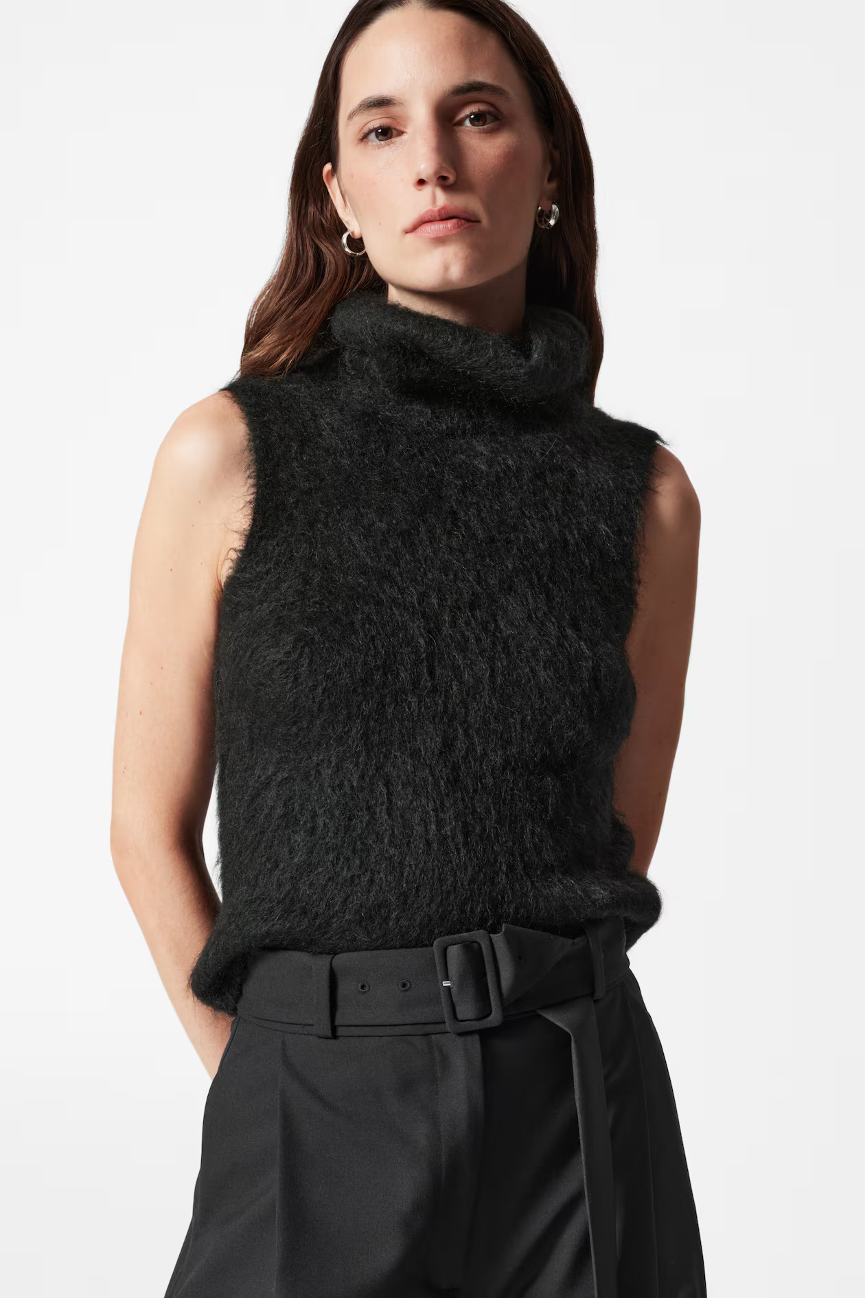 Brushed Mohair-Blend Tank Top | H&M (UK, MY, IN, SG, PH, TW, HK)