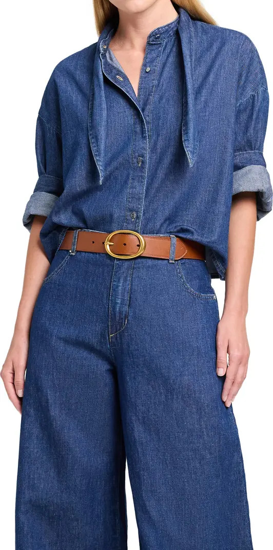 TWP Tie One One Nonstretch Denim Shirt | Nordstrom | Nordstrom