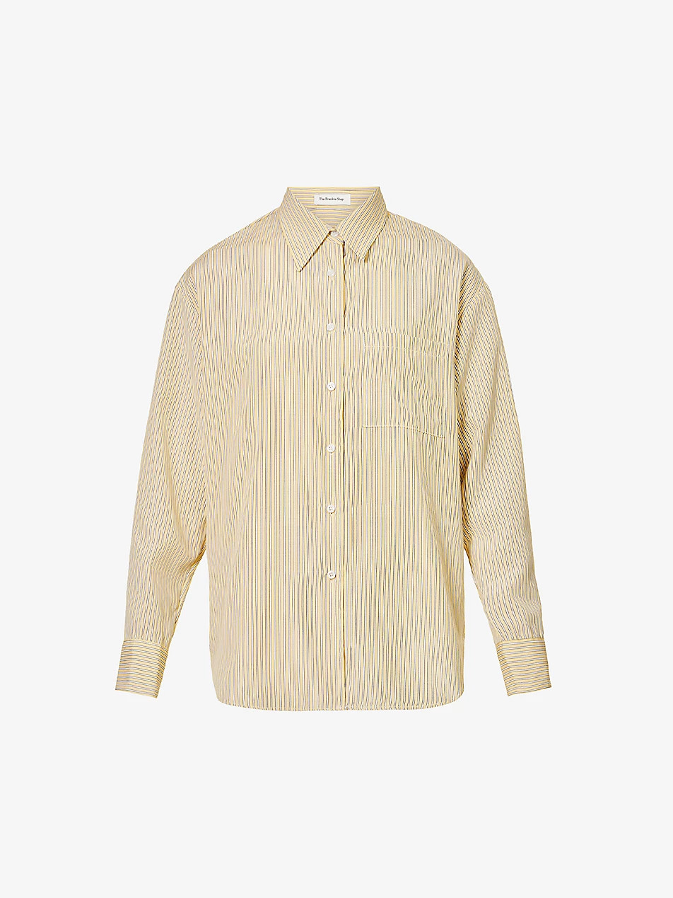 Lui Oxford striped woven shirt | Selfridges