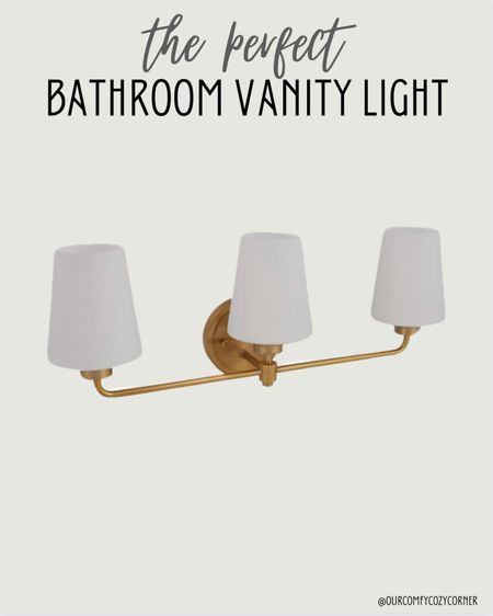 The absolute perfect bathroom vanity light at the absolute best price. We are obsessed with this lighting fixture.

Lowes, Studio McGee, Organic Modern, bathroom decor, bathroom remodel, bathroom inspo, bathroom vanity, master bathroom

#LTKstyletip #LTKMostLoved #LTKhome