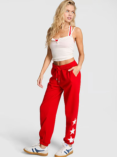 Campus Fleece™ Sweatpants, Red, Medreg - Women's Bottoms - PINK | Victoria's Secret (US / CA )