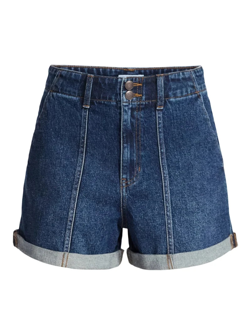 Time and Tru Women's High Rise Utility Shorts, 3.5" Inseam, Sizes 0-22 | Walmart (US)