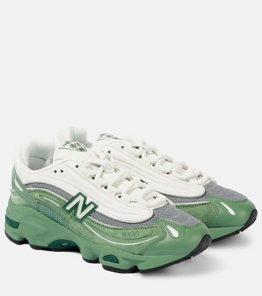 1000 colorblocked leather sneakers | Mytheresa (INTL)