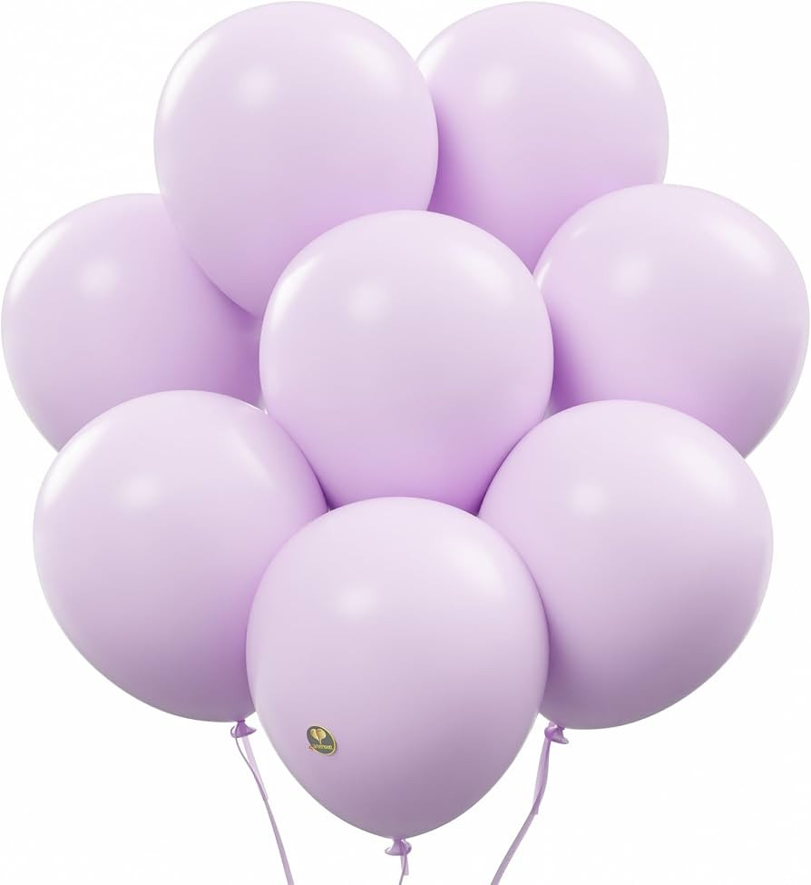 AFTERLOON® Biodegradable Balloons 24 pcs Pale Lavender 10 Inch, Matte Color Thickened Extra Stro... | Amazon (US)