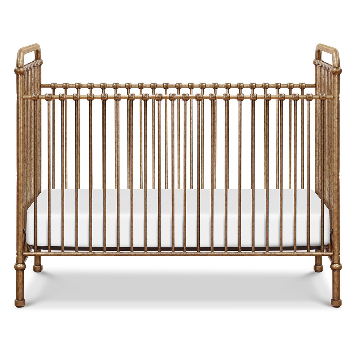 Namesake Abigail 3-in-1 Convertible Iron Crib (Color: Vintage Gold) | The Tot