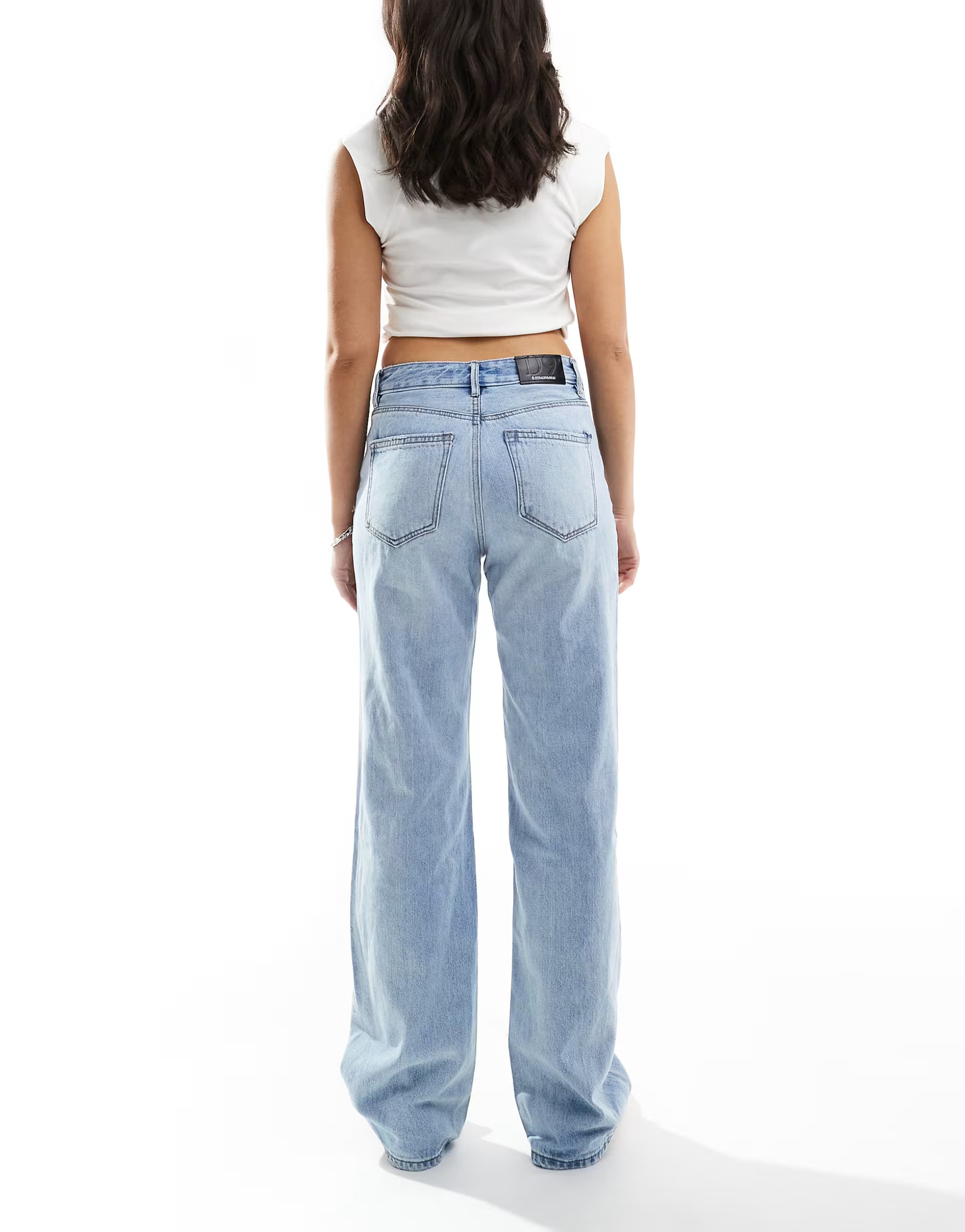 Stradivarius 90s baggy dad jeans in light blue | ASOS (Global)