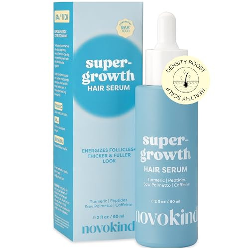 Hair Growth Serum - Caffeine, Peptides, Rosemary | Lightweight Water Based Scalp Serum for Thinning Hair | Promotes Thicker Fuller Denser Look, Non-Greasy Hair Thickening Serum for Women & Men 2 fl oz | Amazon (US)