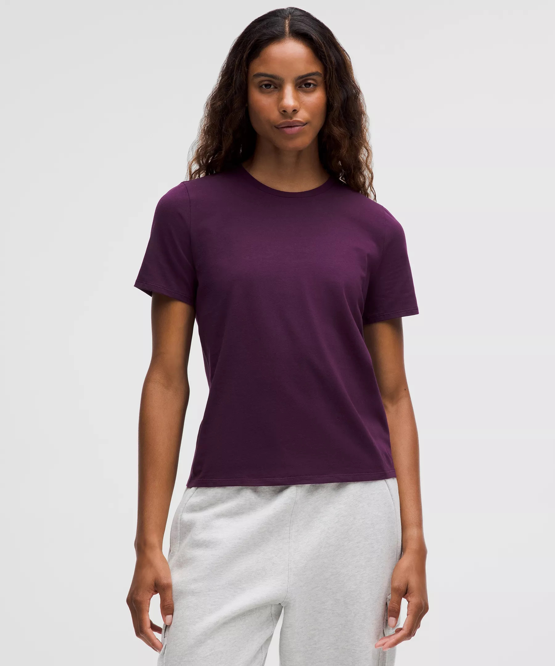Organic Cotton Straight-Hem Crewneck T-Shirt | Lululemon (US)