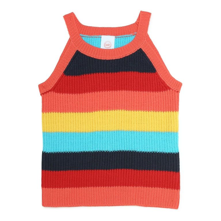Wonder Nation Girls Sweater Knit Tank Top, Sizes 4-18 & Plus | Walmart (US)