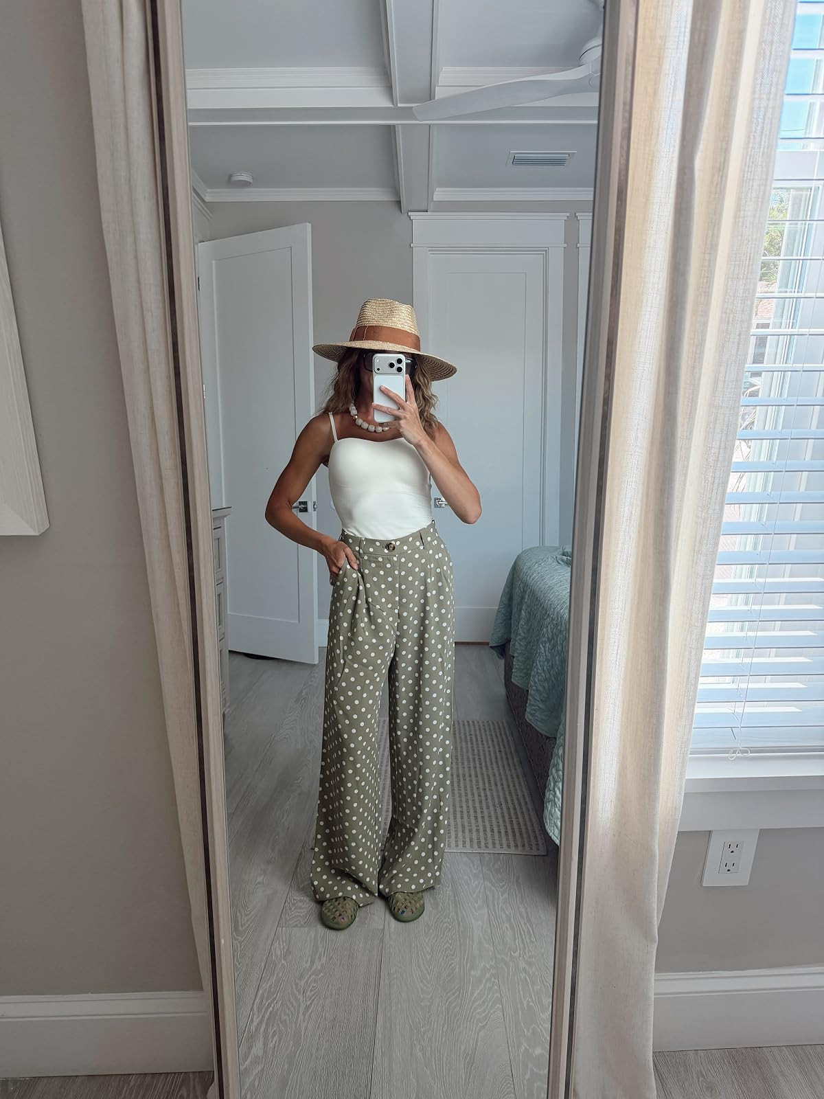 Feeling fresh in these polka dot palazzo pants! Perfect for a summer stroll. #summerstyle #polkad... | Amazon (US)