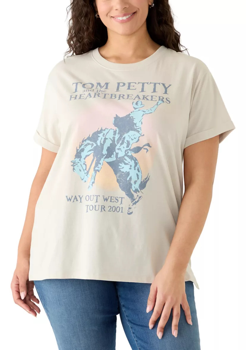 Plus Size Tom Petty Heartbreakers Way Out West T-Shirt | Belk
