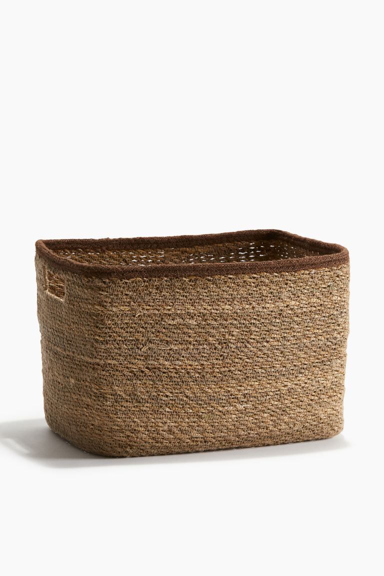Large Seagrass Storage Basket - Beige - Home All | H&M US | H&M (US + CA)