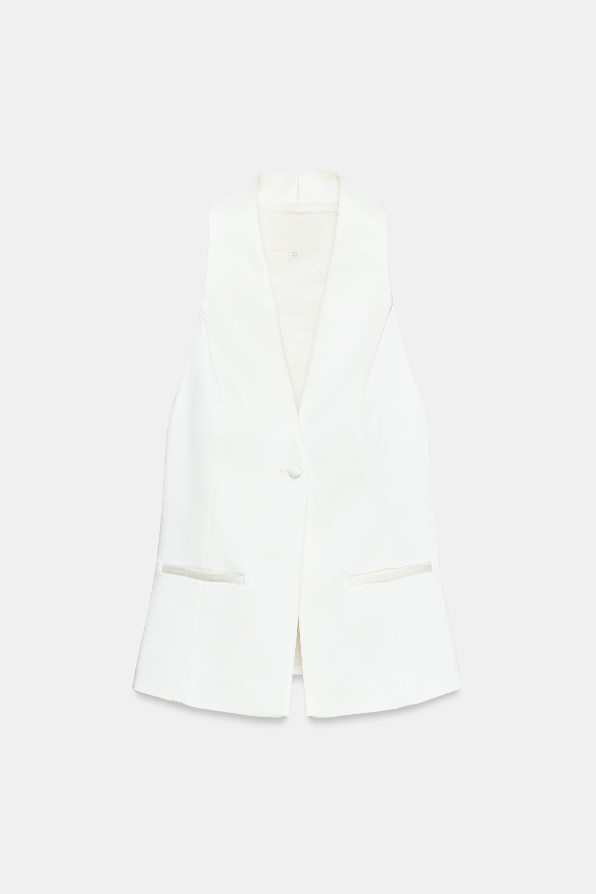 SATIN TUXEDO WAISTCOAT | Zara US