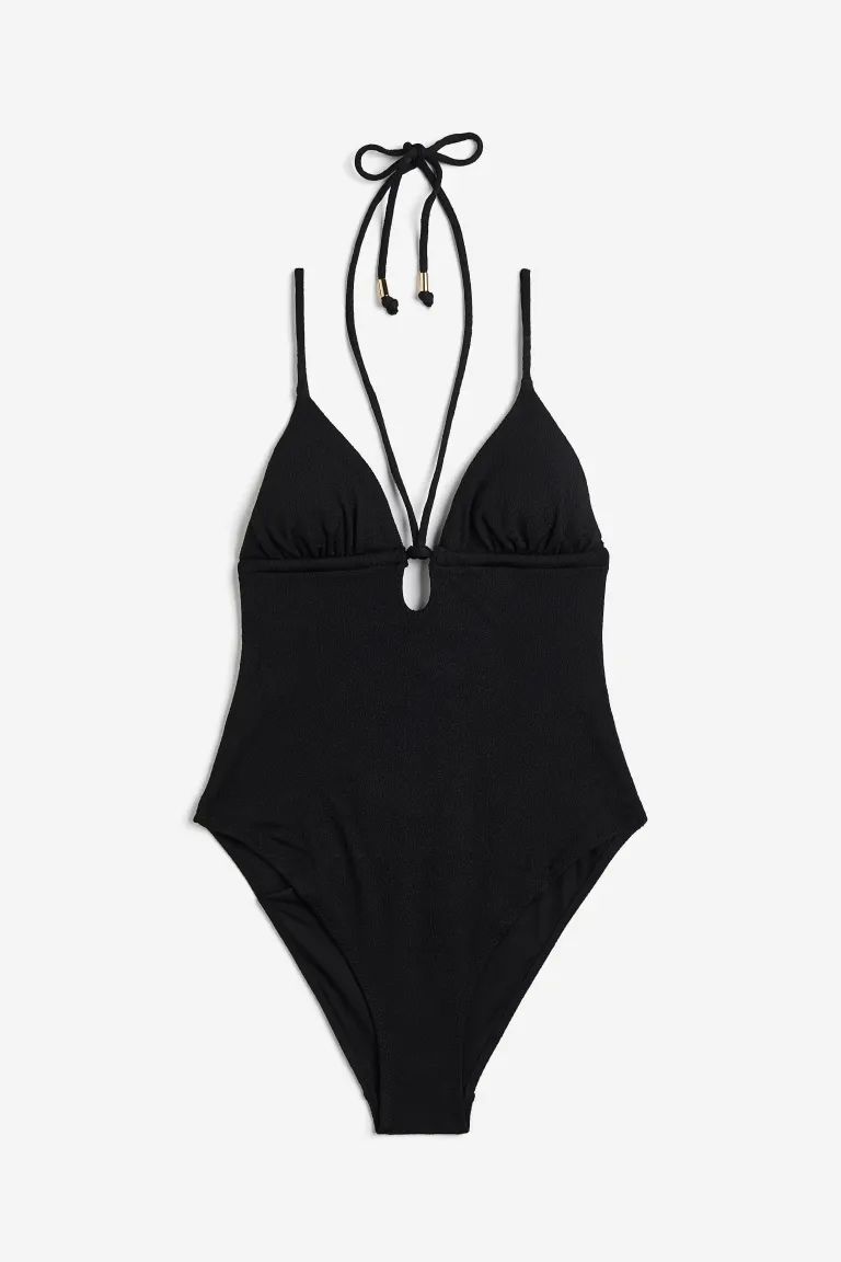 Padded-cup Swimsuit - White - Ladies | H&M US | H&M (US + CA)