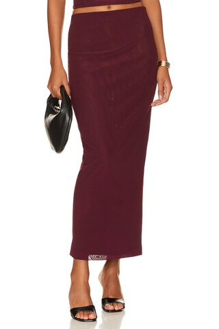 Camila Coelho Osiris Maxi Skirt in Plum from Revolve.com | Revolve Clothing (Global)