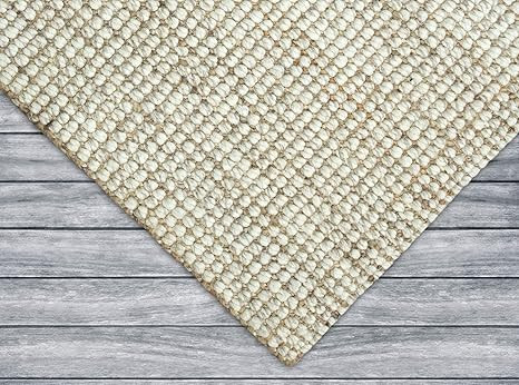 Irongate Oxford Handmade Wool and Jute Reversible Basketweave Area Rug, 2' X 3', Natural | Amazon (US)