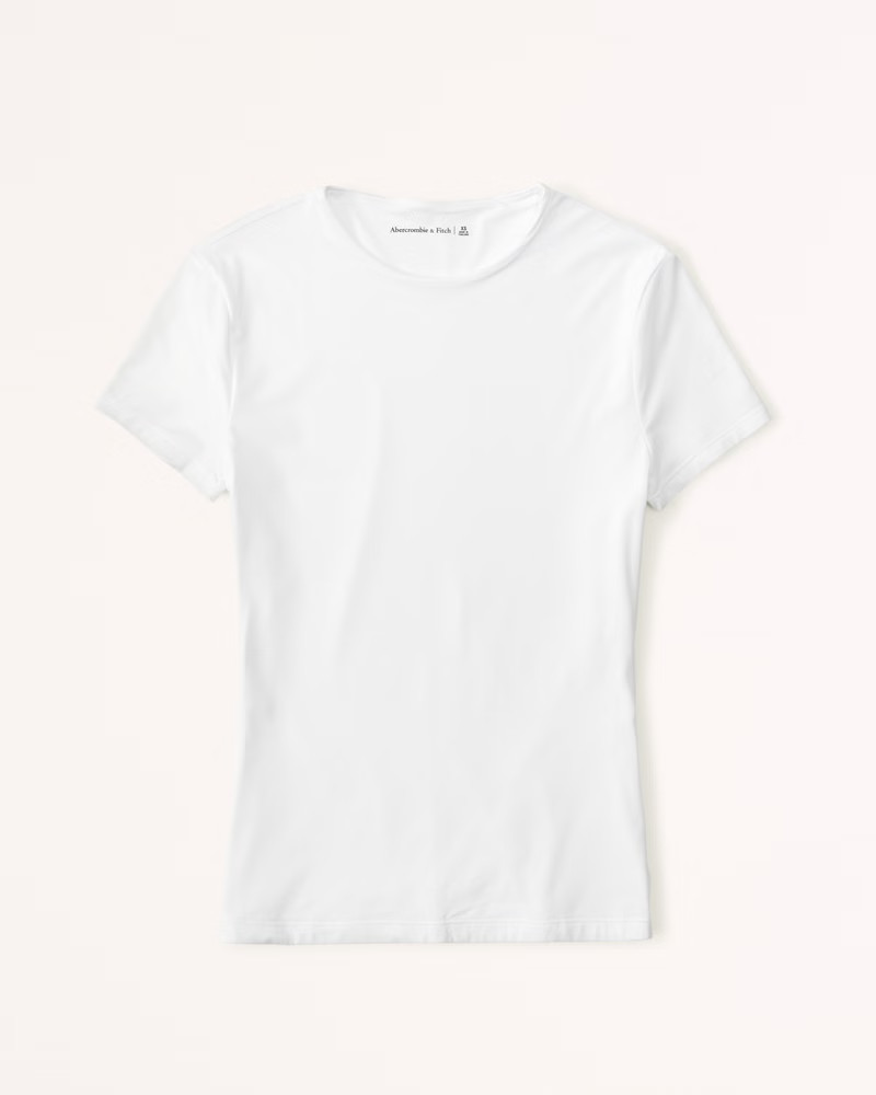 Women's Soft Matte Seamless Tuckable Baby Tee | Women's Tops | Abercrombie.com | Abercrombie & Fitch (US)