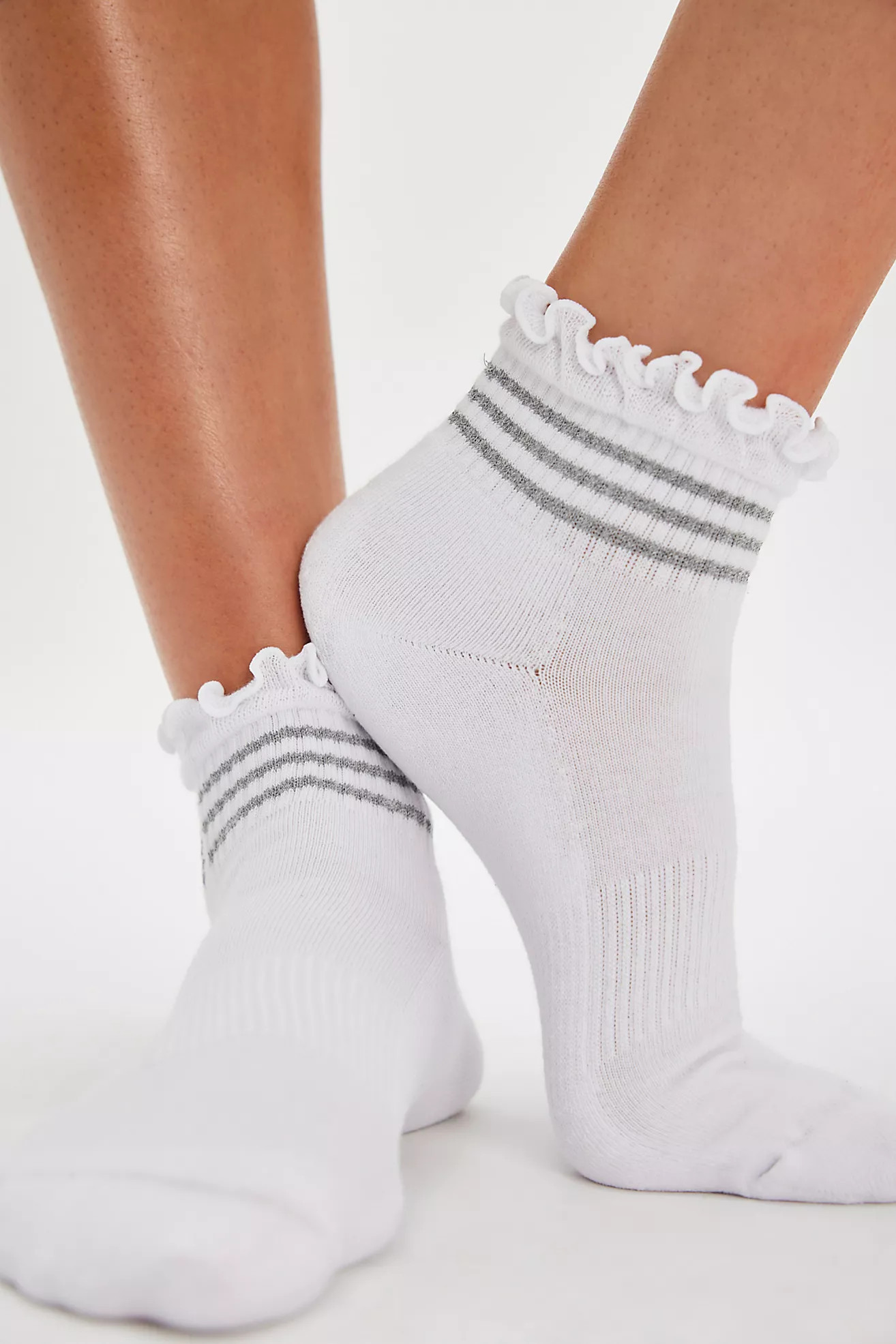 Rally Reflective Ruffle Socks | Free People (Global - UK&FR Excluded)
