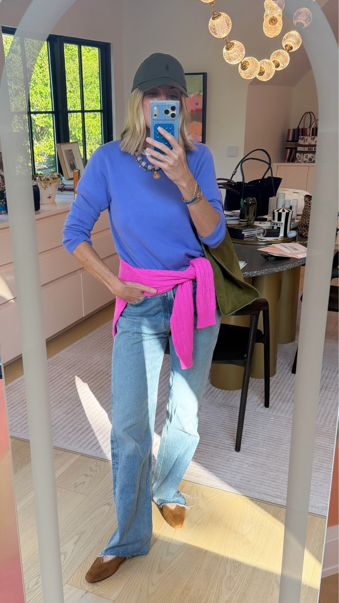 # o o t d in some @Walmart cashmere 🩷💜