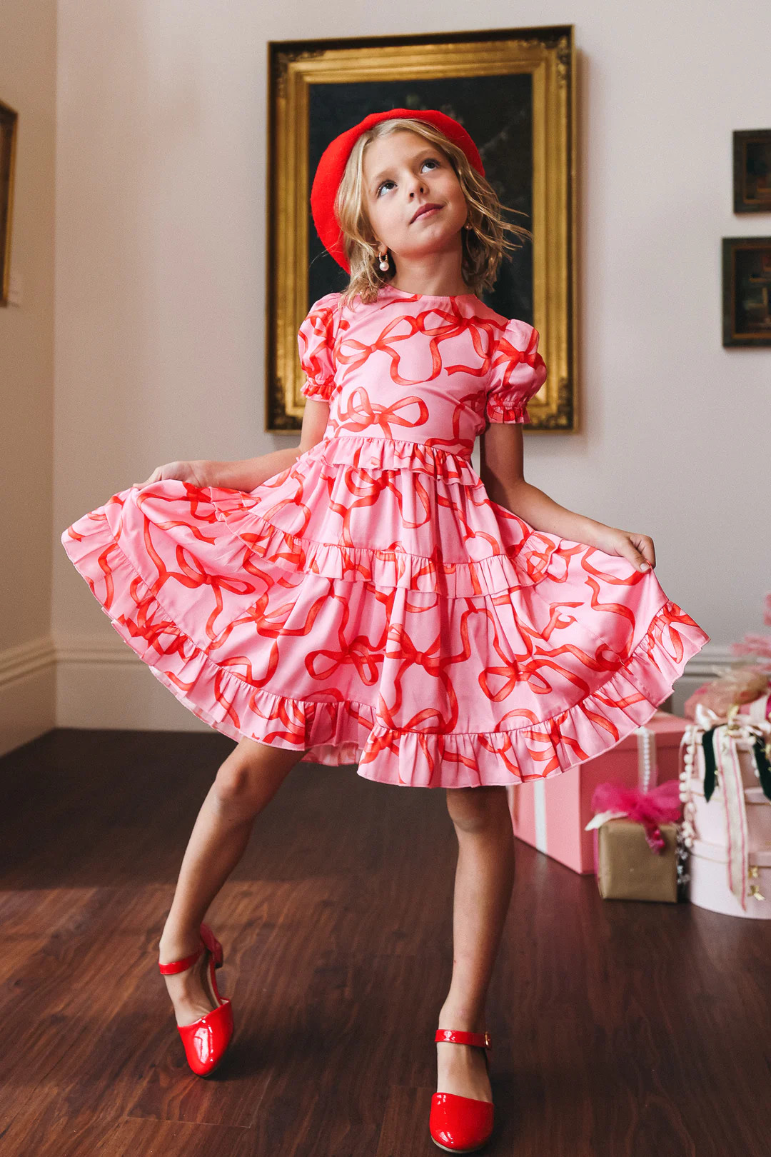 Mini Ribbons and Bows Dress in Pink | Ivy City Co
