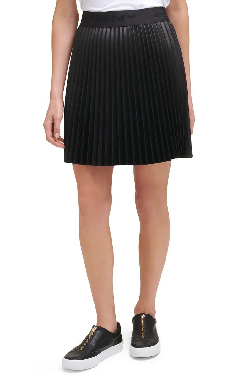 Pleated Faux Leather Skirt | Nordstrom