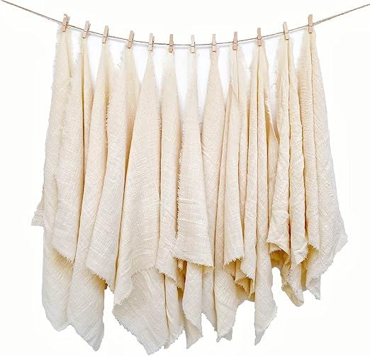 Cloth Napkins Set of 12 100% Cotton Bulk(17×17inch) Christmas for Events Rustic Table Decor Home... | Amazon (US)