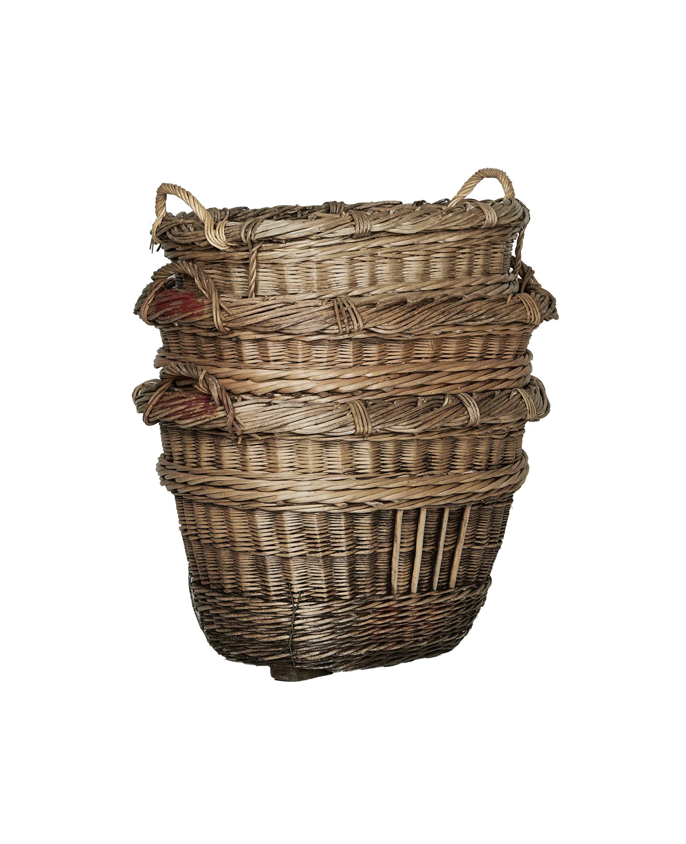 Olive Ateliers Vintage French Champagne Grape Basket - Assorted | Olive Ateliers